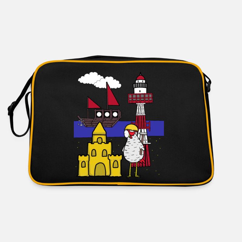 Artisan Chicken Sandcastle Construction Site Beach Retro Bag