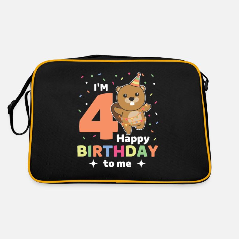 Castor pour les enfants de 4 ans Sac Retro