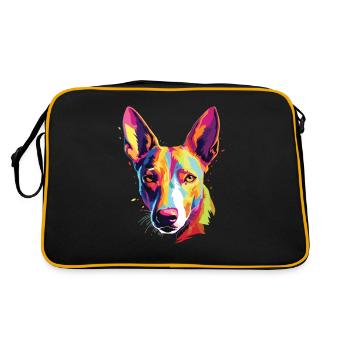 Aquarelles Colorées Basenji - Sac Retro - noir/or - Dos