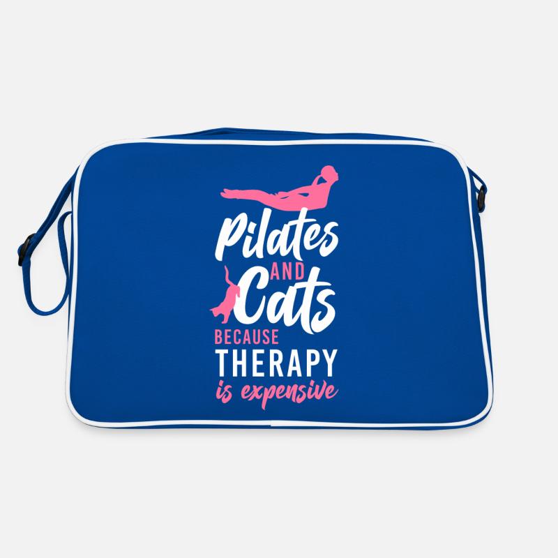 Pilates Instructor Teacher Cat Retro Tasche