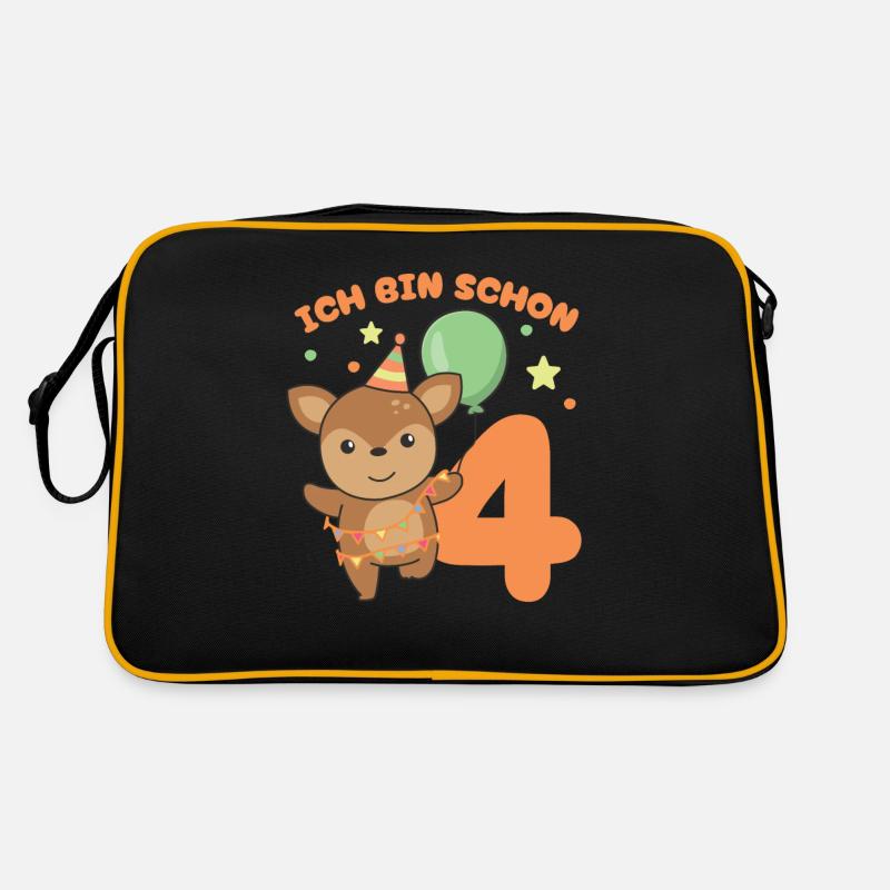 J’ai déjà 4 enfants d’anniversaire de cerf Sac Retro