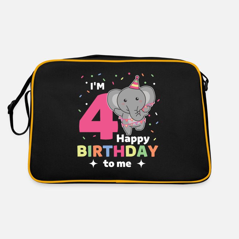 Eléphant pour les enfants de 4 ans Sac Retro