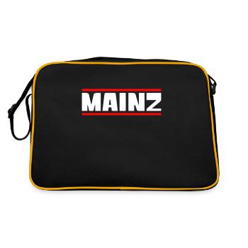 Mainz - Retro Tasche - Schwarz/Gold - Hinten