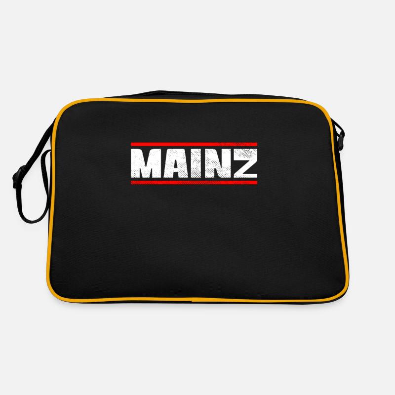 Mainz - Retro Tasche - Schwarz/Gold