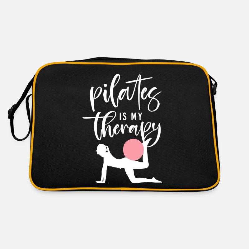 Pilates Instructor Teacher Pilates - Retro Tasche - Schwarz/Gold