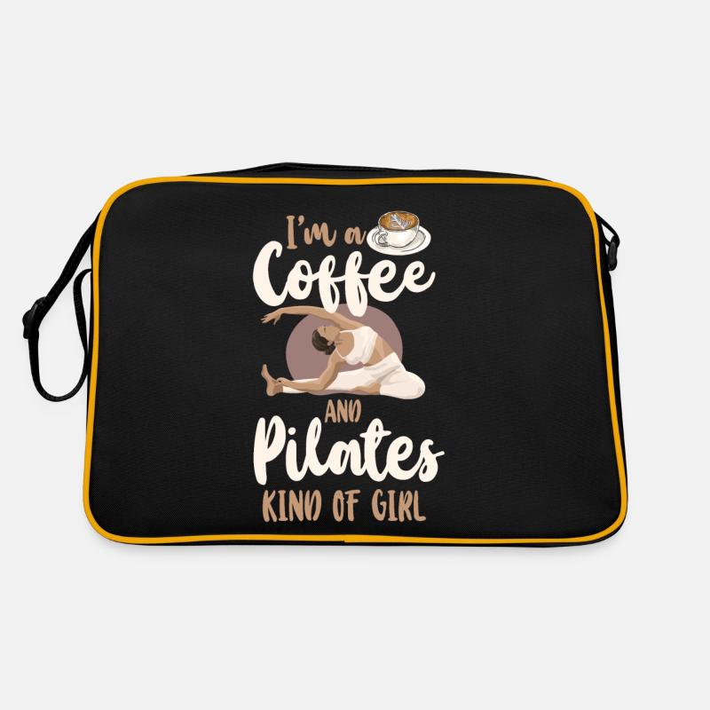 Instructeur de Pilates Professeur Café Sac Retro