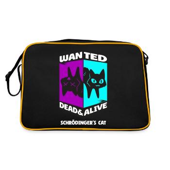 Physique Quantum Nerd Dead Alive Le chat de Schrödinger - Sac Retro - noir/or - Dos
