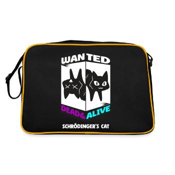 Physique Quantum Nerd Dead Alive Le chat de Schrödinger - Sac Retro - noir/or - Dos