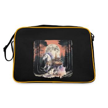 Unicorn Technique Machine Unicorns Whale - Retro Bag - black/gold - Back