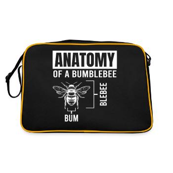 Science, Nerd, Physics, Student, Jokes, Geek - Retro Bag - black/gold - Back