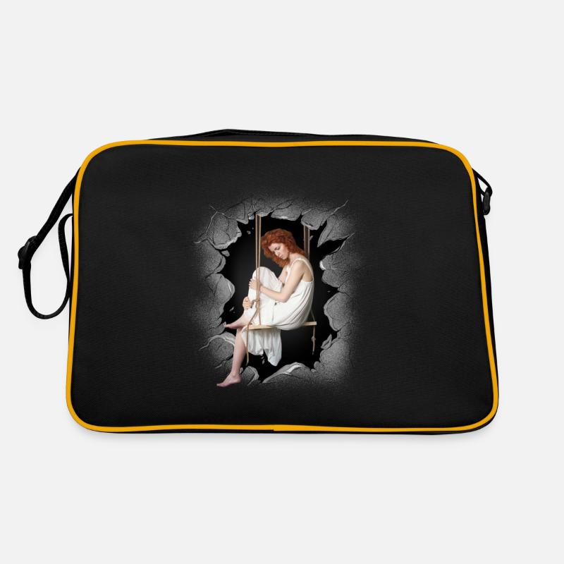 Mädchen Emotionen Gefühle Depression Trauer Retro Tasche