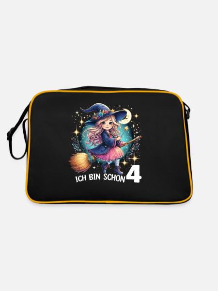 I'm already 4 - Retro Bag - black/gold - Back