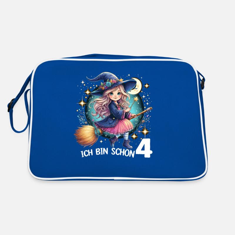 Ich Bin Schon 4 Retro Tasche