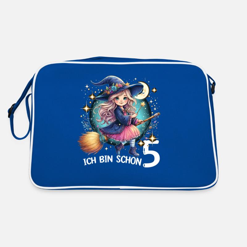 Ich Bin Schon 5 Retro Tasche