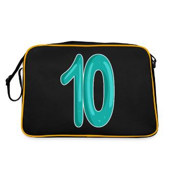 Dix numéros 10 - Sac Retro - noir/or - Dos