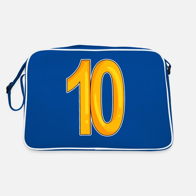 10 - dix - jaune Sac Retro
