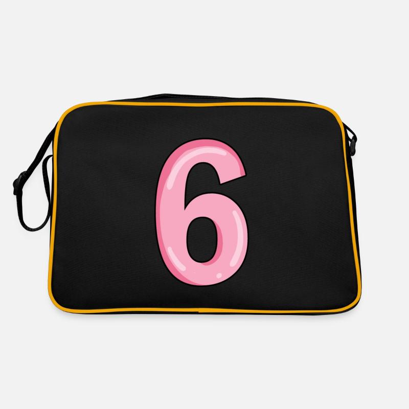 Numero 6 Numero - Borsa retrò - nero/oro