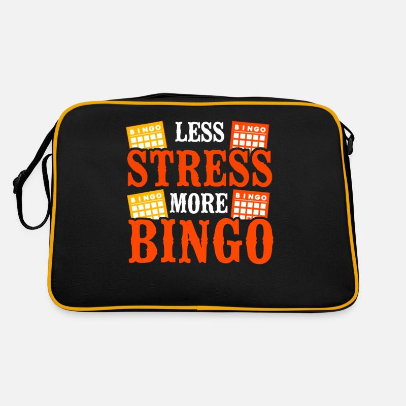 Joueur de bingo Moins de stress Plus Sac Retro