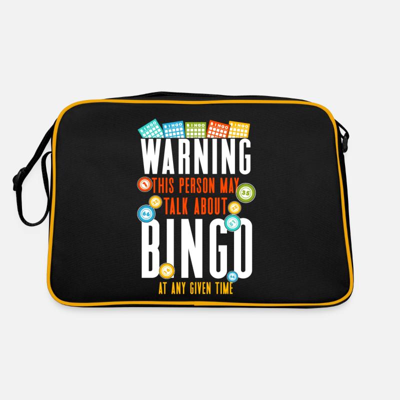 Bingo Player Warning This Person Retro Bag