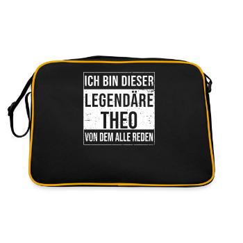 I'm this legendary for Theo - Retro Bag - black/gold - Back