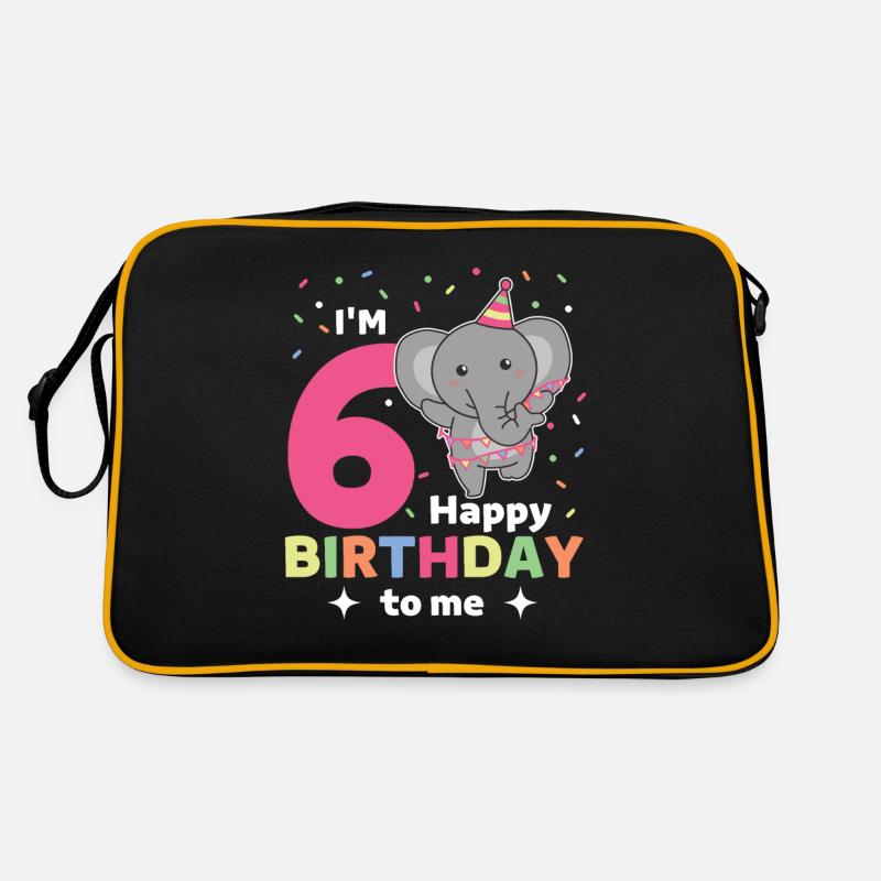 Eléphant pour les enfants de 6 ans Sac Retro