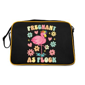 Enceinte en tant que Crush Groovy Flamingo Enceinte - Sac Retro - noir/or - Dos