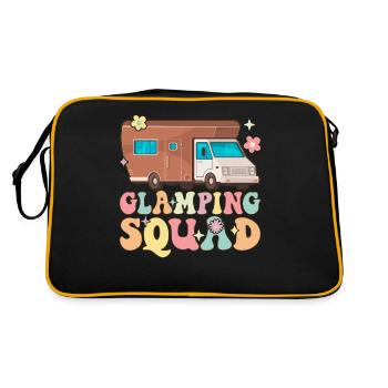 Glamping Kader Elegant Frech Groovy Rv Glamping Gl - Retro Tasche - Schwarz/Gold - Hinten