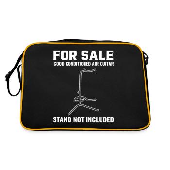 For Sale Well Conditioned Air Guitar Funny - Retro Bag - black/gold - Back