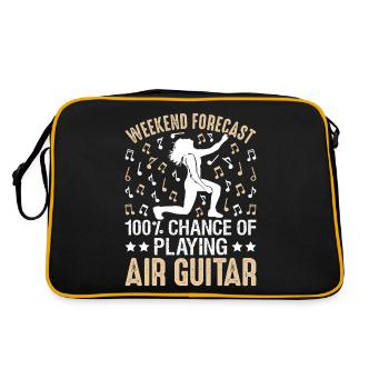 100% de chances de jouer de l’air guitar drôle d’air guitar - Sac Retro - noir/or - Dos