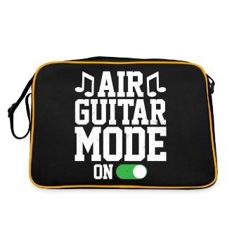 Mode Air Guitar sur Funny Air Guitarist - Sac Retro - noir/or - Dos
