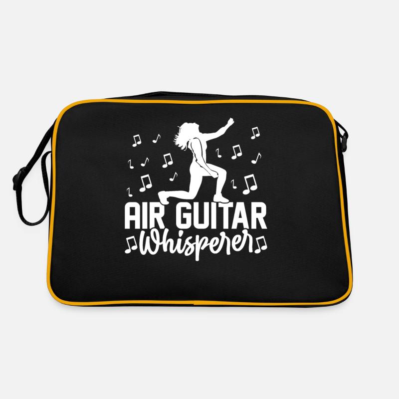 Air Guitar Whisperer Funny Air Guitariste Sac Retro