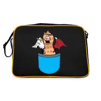 Sacs Peanut Angel Devil Guardian Angel - Sac Retro - noir/or - Dos