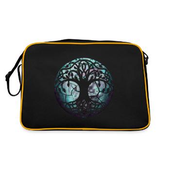 Celtic Tree Celtic Nature Forest - Retro Bag - black/gold - Back