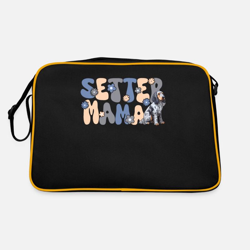 Setter bleu anglais Groovy Setter Mama Sac Retro