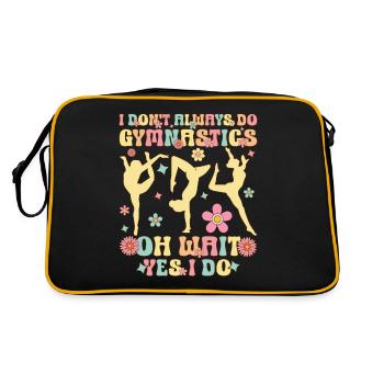 I Don't Always Do Gymnastics Groovy Gymnast Acr - Retro Bag - black/gold - Back