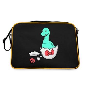 Dino Baby Birth Pregnancy Eggshell - Retro Bag - black/gold - Back