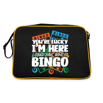 Bingo Player You're Lucky I'm Here - Retro Bag - black/gold - Back