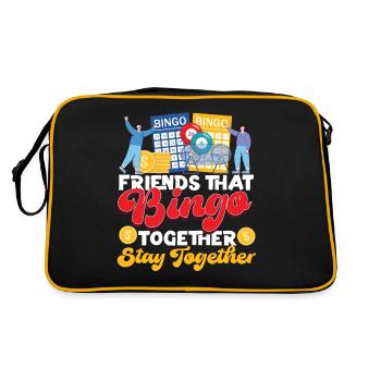 Bingo Player Friends Buddies - Retro Bag - black/gold - Back