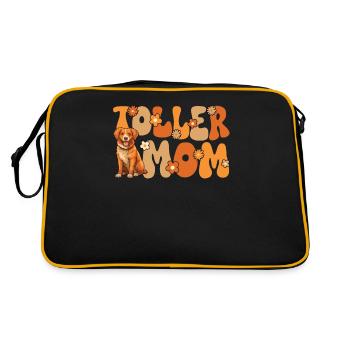 Nouvelle-Écosse Duck Tolling Retriever Groovy Toller - Sac Retro - noir/or - Dos