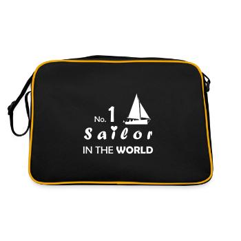 No1 Sailor in the World Sailor Sailing Sailor - Retro Bag - black/gold - Back