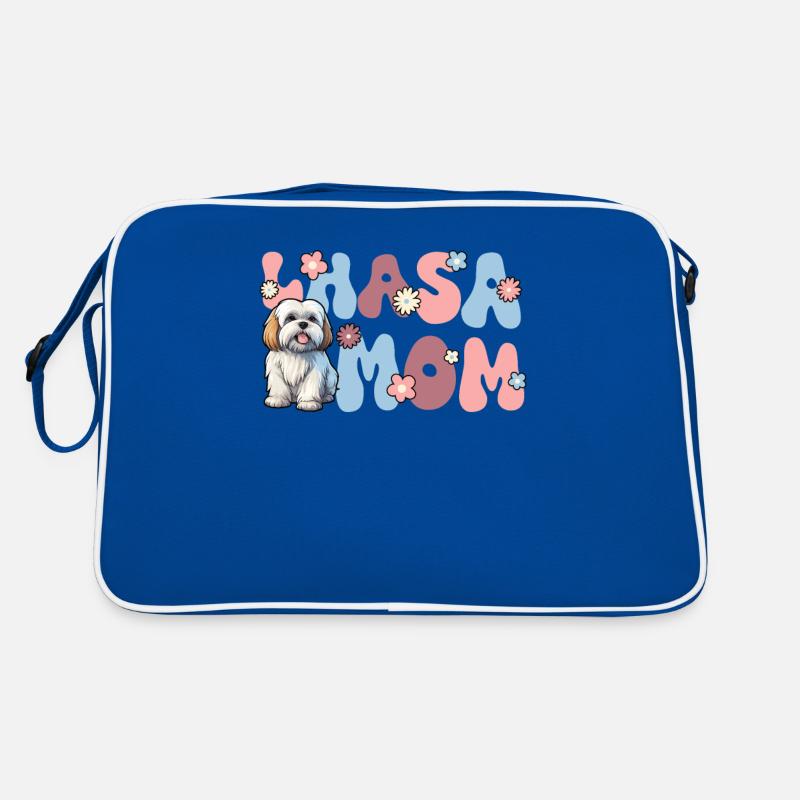 Lhasa Apso Groovy Lhasa Mom Retro Tasche