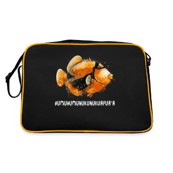 Humuhumunukunukuapua'a Hawaii-Riff-Drückerfisch - Retro Tasche - Schwarz/Gold - Hinten