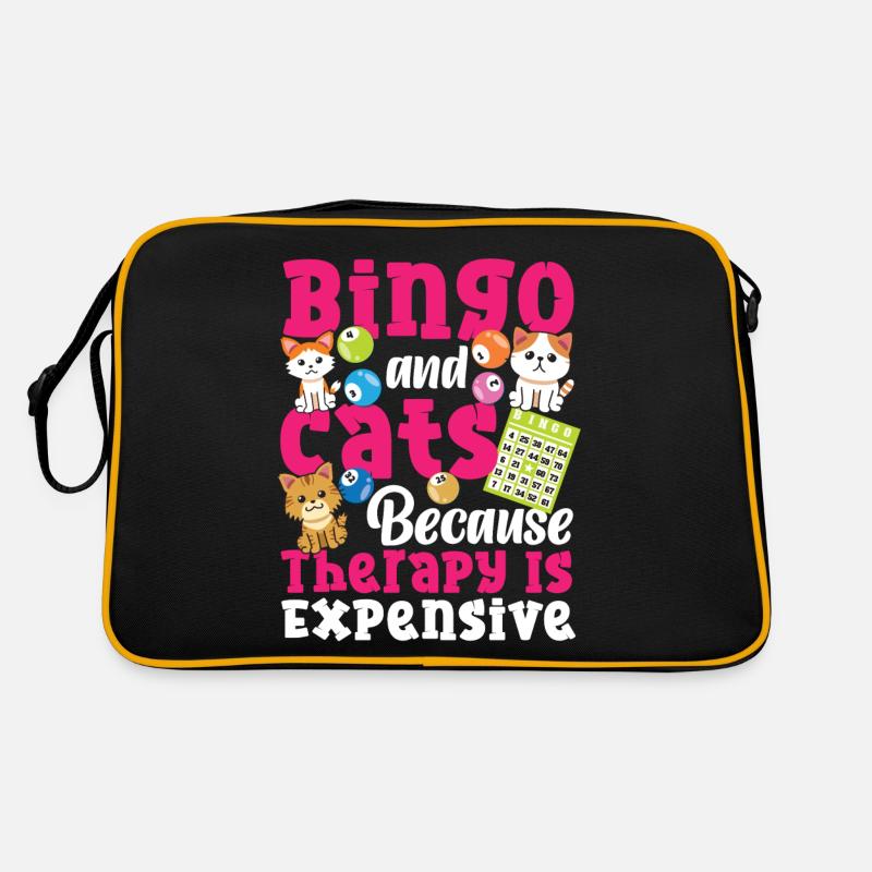 Bingo Player Cat Bingo And Cats Retro Tasche