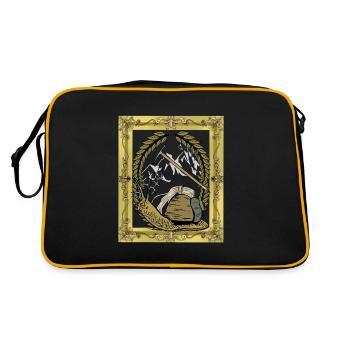 Snail Mountaineer Mountaineering Mountains Mountaineering - Retro Bag - black/gold - Back