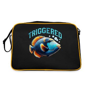 Humuhumunukunukuapua'a Hawaiian Reef Pusher - Retro Bag - black/gold - Back