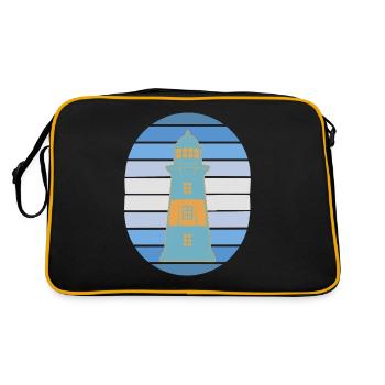 Lighthouse Signal Maritime Lighthouses - Retro Bag - black/gold - Back