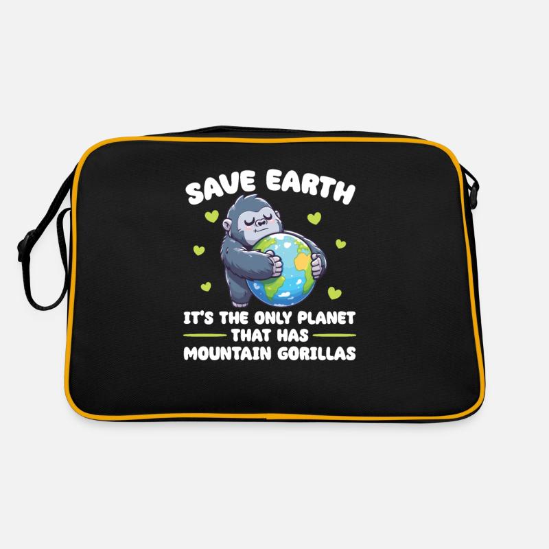 Is the only planet with mountain gorillas Earth Day Retro Bag