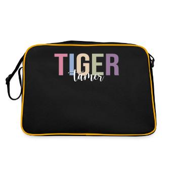 Cirque Tigre Cirque Amoureux des tigres Cirque drôle - Sac Retro - noir/or - Dos