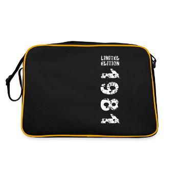 1981 Geburtstag Geschenkidee Vintage Edition 1981 - Retro Tasche - Schwarz/Gold - Hinten