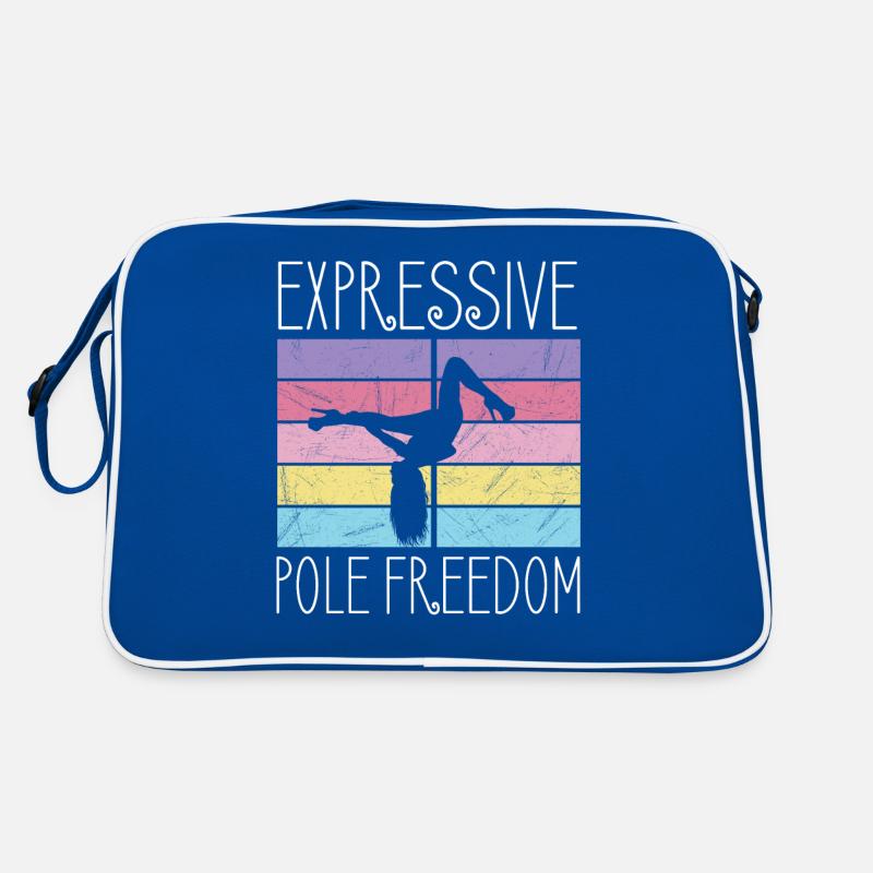 Pole Dance Tänzerin, Stangentanz, Pole Dancing Retro Tasche